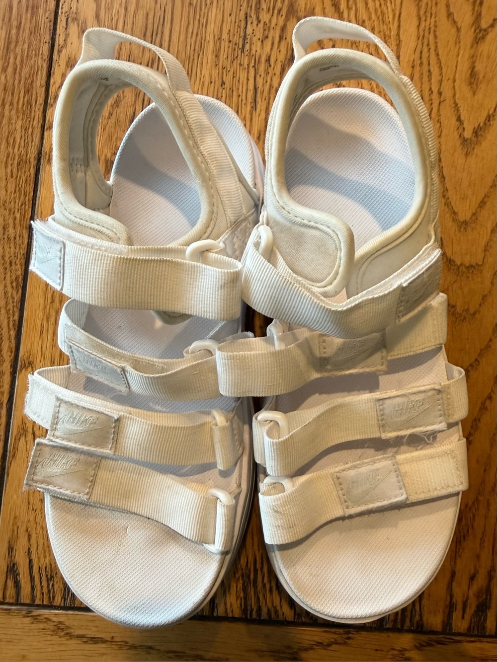 Nike Icon Classic Platform Sandals Women’s White Size 6 - Picture 7 of 9